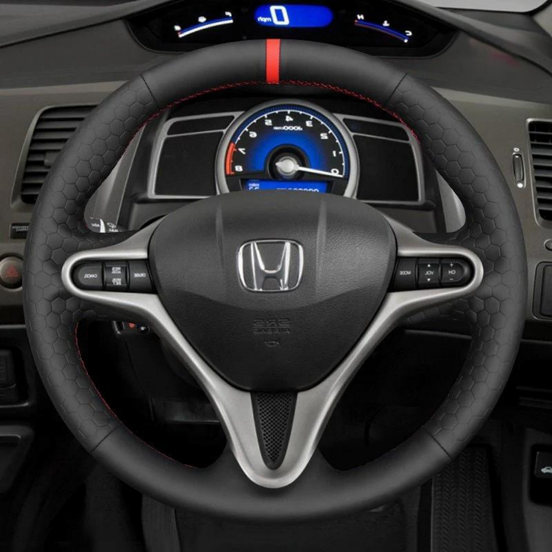 Steering Wheel Cover wrap for Honda Civic 8 2006-2011 / for Acura CSX 2006-2011 / Civic Type R 2006-2011