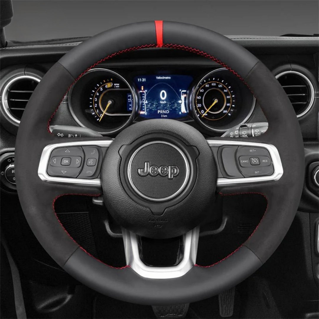 Steering Wheel Cover wrap for Jeep Gladiator (JT) / Wrangler (JL) / Wrangler Unlimited / Gladiator (JT)