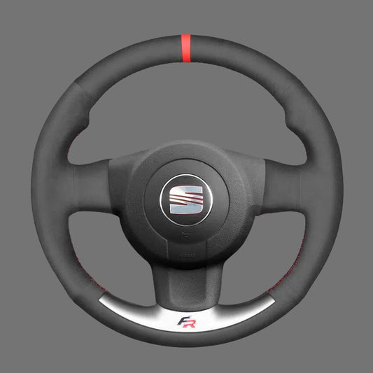 Steering-Wheel-Cover-for-Seat-Leon-FR-Cupra-MK2-1P-Ibiza-FR-6L-2005-2009