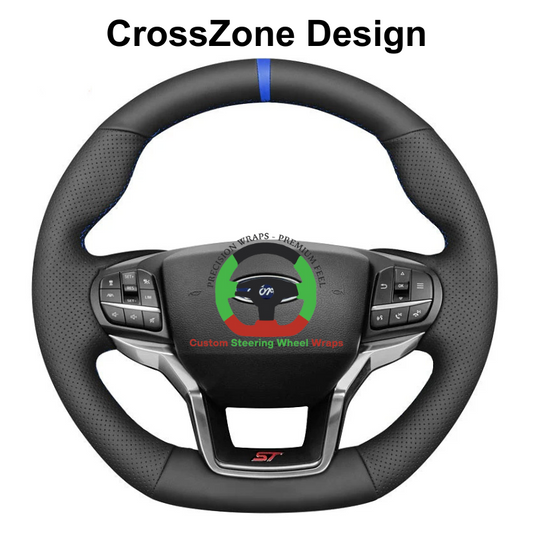 Give your vehicle a leather steering wheel cover stylish elevation