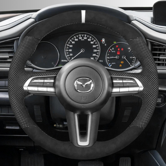 Steering Wheel Cover wrap for Mazda CX-30 CX30 2019-2020 Mazda 3 Axela 2019-2020