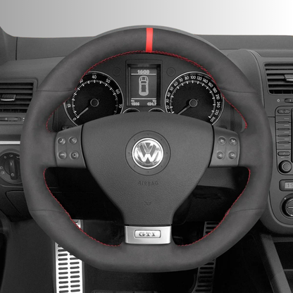 Steering Wheel Cover wrap for Volkswagen Golf GTI 5 (V) / Golf R32 Scirocco / Passat Variant (R-Line) / Tiguan (R-Line)