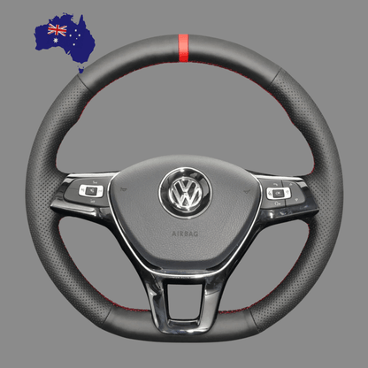Steering Wheel Cover wrap for Volkswagen VW Golf 7 Golf Alltrack Golf SportWagen Jetta Passat Tiguan e-Golf Arteon Atlas 2015-2021