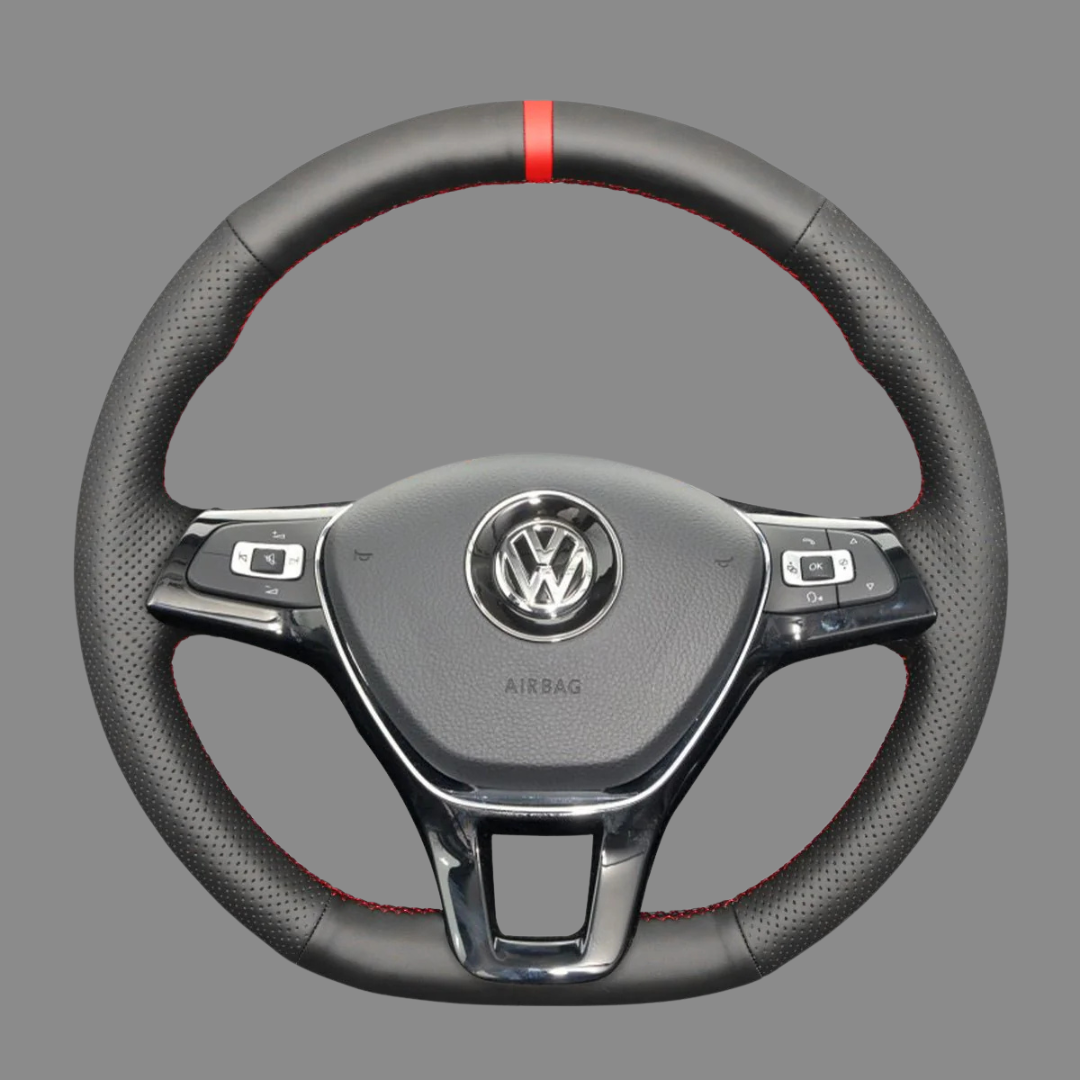 Steering Wheel Cover wrap for Volkswagen VW Golf 7 Golf Alltrack Golf SportWagen Jetta Passat Tiguan e-Golf Arteon Atlas 2015-2021