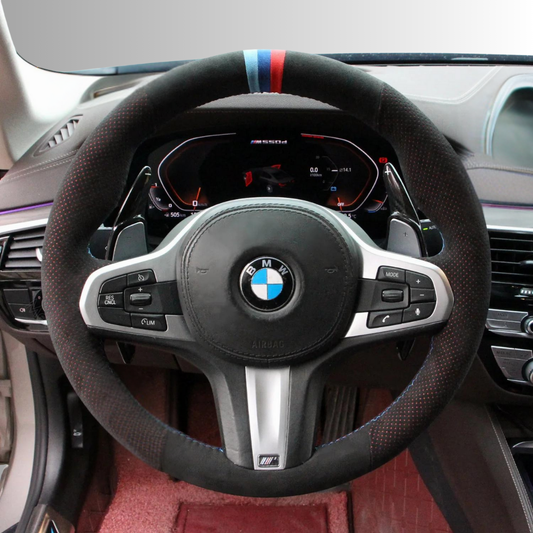 Steering Wheel Cover wrap for BMW G20 F44 G22 G26 G30 G32 G11 G14 G15 G16 G01 G02 G05 G06 G07 G29