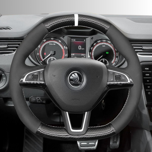 Steering Wheel Cover wrap for Skoda Octavia Fabia Kodiaq Citigo Superb Scala