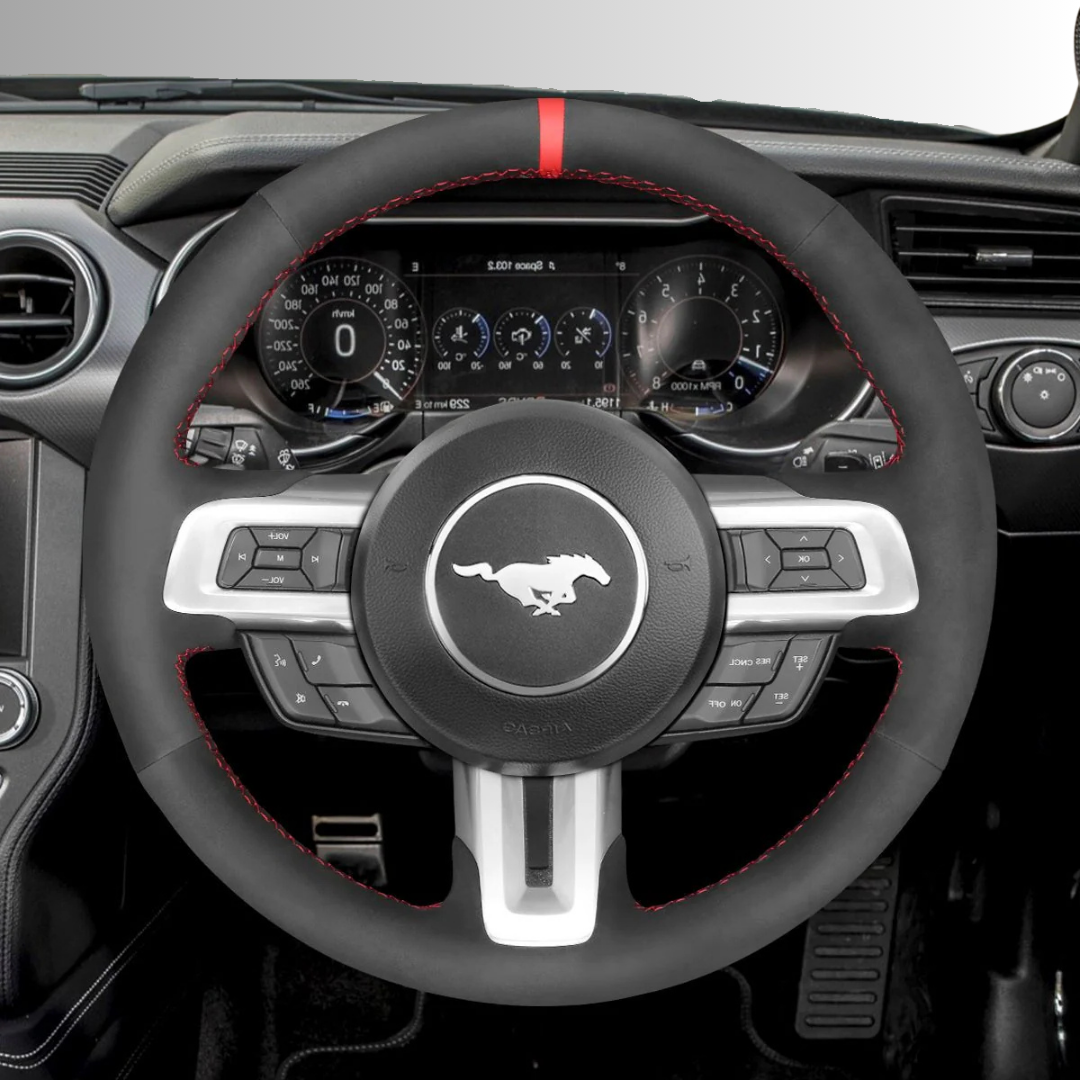 Steering Wheel Cover wrap for Ford Mustang 2015-2024