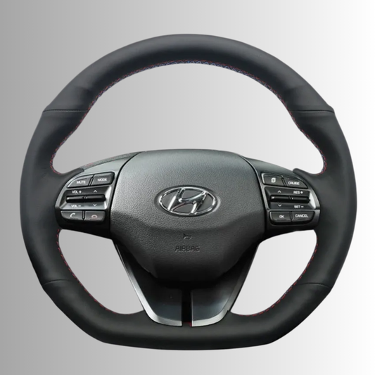 Steering Wheel Cover wrap for Hyundai Ioniq / Elantra VI (Sport|SR Turbo) 2017-2020