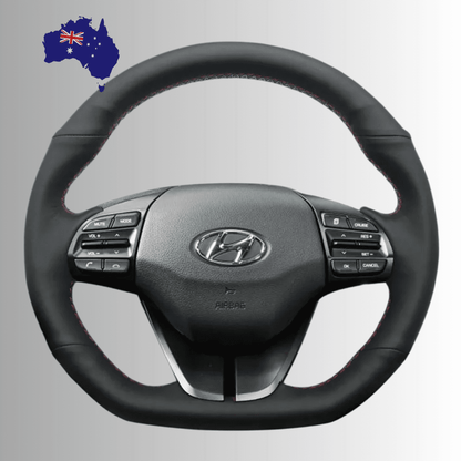 Steering Wheel Cover wrap for Hyundai Ioniq / Elantra VI (Sport|SR Turbo) 2017-2020