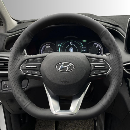 Steering Wheel Cover wrap for Hyundai Santa Fe (IV) 2018-2023 / Palisade 2020-2022