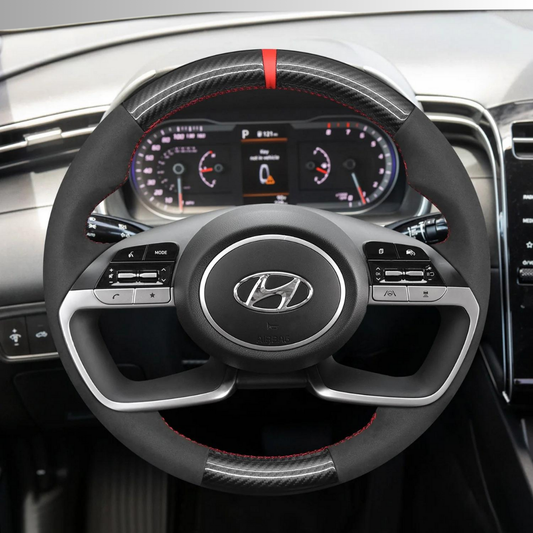 Steering Wheel Cover wrap for Hyundai Tucson / Tucson IV/ i20 III / Bayon/ i30 Sedan (Active/Elite)