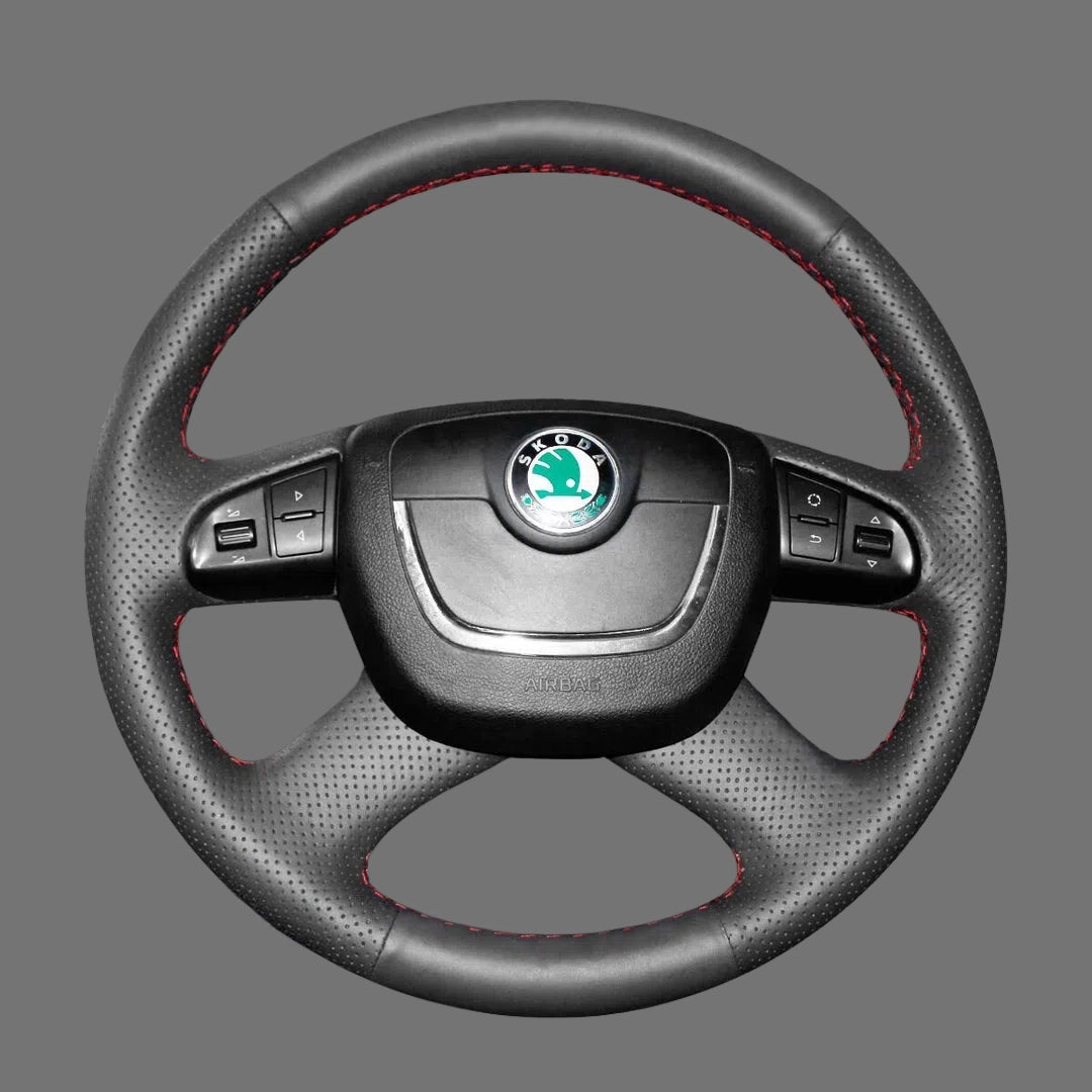 Steering-Wheel-Cover-for-Skoda-Octavia-Roomster-Superb-Fabia-Yeti-2008-2013