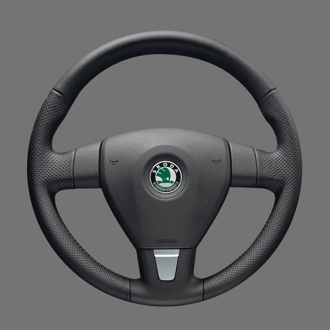 Steering-Wheel-Cover-For-Skoda-Fabia-Octavia-2007-2014