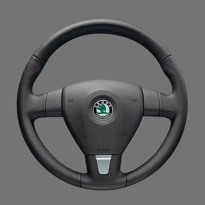 Steering-Wheel-Cover-For-Skoda-Fabia-Octavia-2007-2014