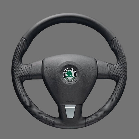 Steering-Wheel-Cover-For-Skoda-Fabia-Octavia-2007-2014