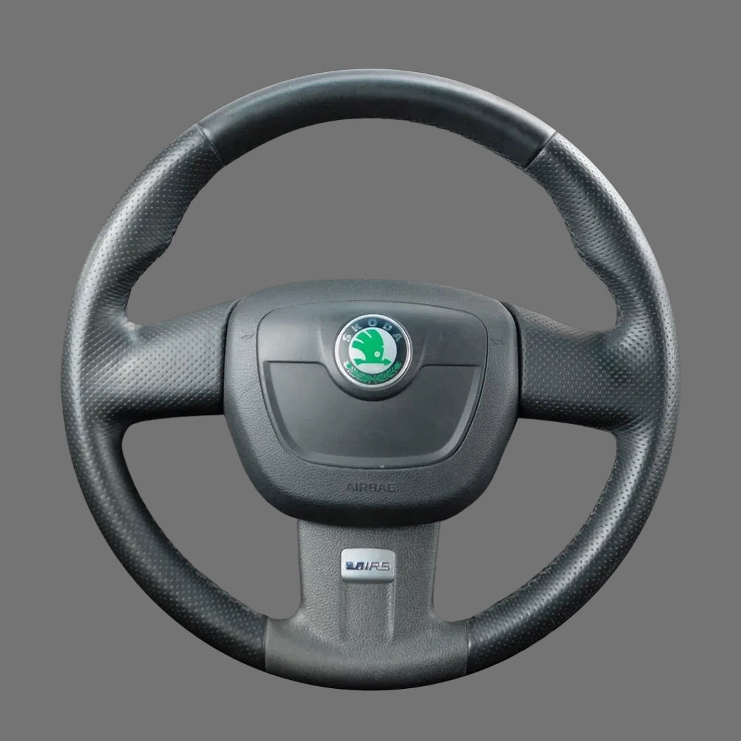 Steering-Wheel-Cover-For-Skoda-Fabia-Octavia-RS-2010-2014