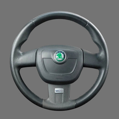 Steering-Wheel-Cover-For-Skoda-Fabia-Octavia-RS-2010-2014