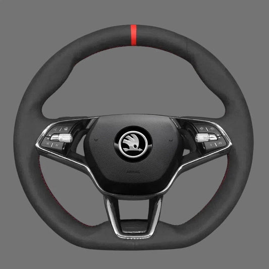 Steering-Wheel-Cover-For-Skoda-Fabia-Kamiq-Scala-Octavia-VRS-RS-Combi-2022-2023