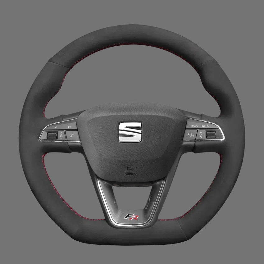 Steering-Wheel-Cover-for-Seat-Leon-FR-CUPRA-Ibiza-Alhambra-Line-Arona-Ateca-Toledo-2014-2020