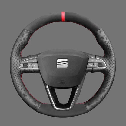 Steering-Wheel-Cover-for-Seat-Leon-Ibiza-Alhambra-Arona-Ateca-Tarraco-Toledo-2013-2020