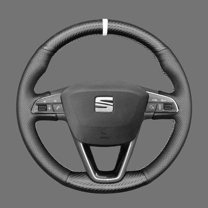 Steering-Wheel-Cover-for-Seat-Leon-Ibiza-Alhambra-Arona-Ateca-Tarraco-Toledo-2013-2020