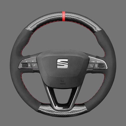 Steering-Wheel-Cover-for-Seat-Leon-Ibiza-Alhambra-Arona-Ateca-Tarraco-Toledo-2013-2020