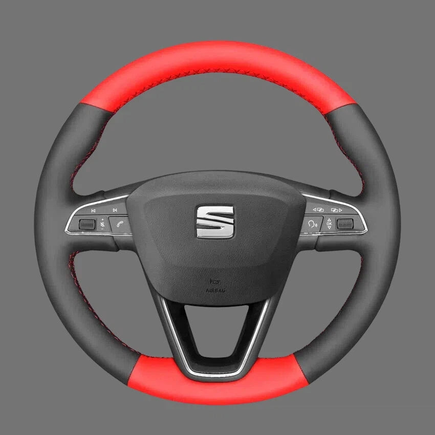 Steering-Wheel-Cover-for-Seat-Leon-Ibiza-Alhambra-Arona-Ateca-Tarraco-Toledo-2013-2020