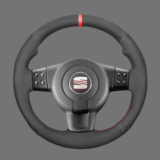 Steering-Wheel-Cover-for-Seat-Leon-FR-Cupra-MK2-1P-Ibiza-FR-6L-Multifunction-2005-2009