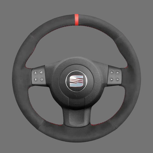 Steering-Wheel-Cover-for-Seat-Leon-MK2-1P-Ibiza-6L-Altea-XL-Toledo-2004-2009
